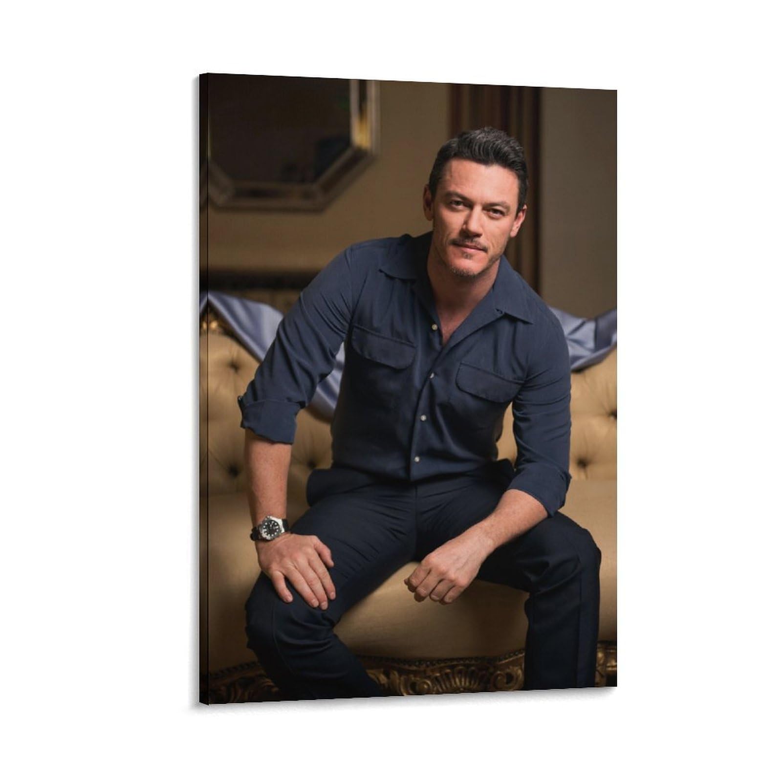 Luke Evans Bedroom Poster 12x18inch